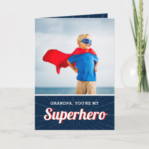 Superhero Grandpa Father's Day Photo Card