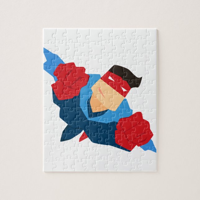 Superhero in Action Jigsaw Puzzle (Vertical)