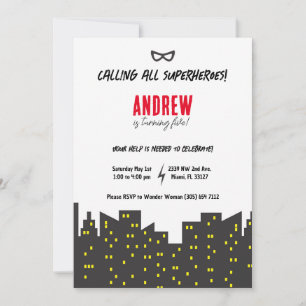Superhero Invitation