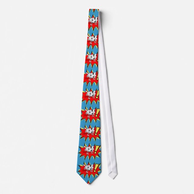 Superhero Kapow Cow Tie (Front)