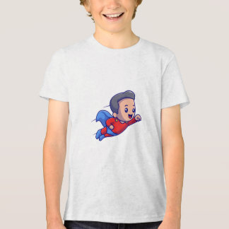 Superhero Kid Fun Flying Hero Graphic tshirt