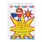 Superhero Kids Boys Birthday Party Invitations