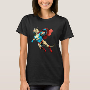 Superhero Labrador Retriever Red Cape Super Hero D T-Shirt