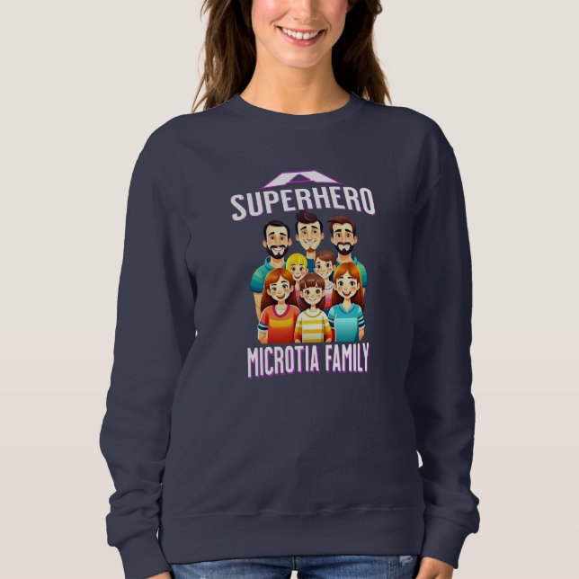 Superhero Microtia  Sweatshirt (Front)