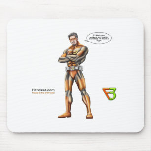 Superhero mouse pad