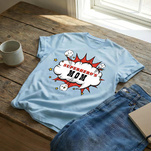 Superhero Mum Comic Birthday Party  T-Shirt