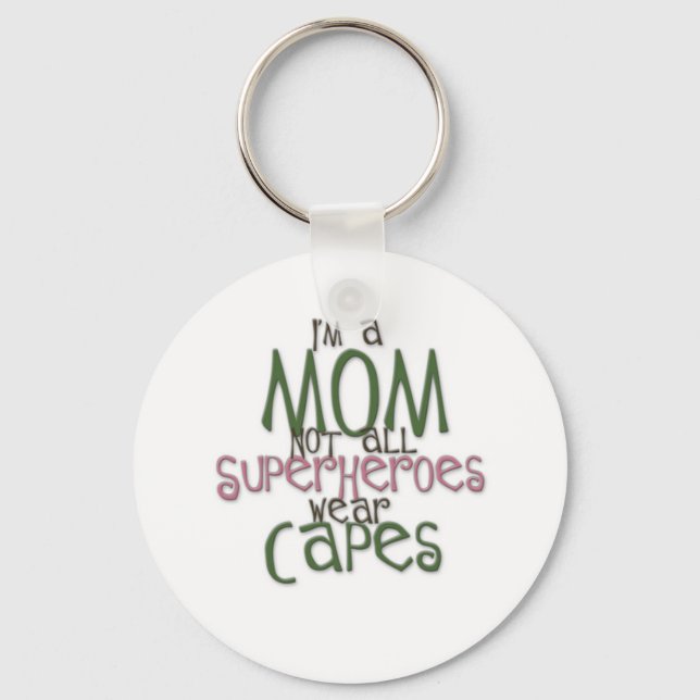 Superhero Mum Keychain (Front)