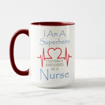 Superhero Nurse Giant Coffee Mug
