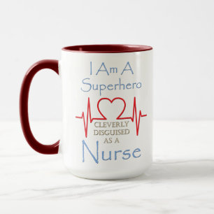 Superhero Nurse Giant Coffee Mug