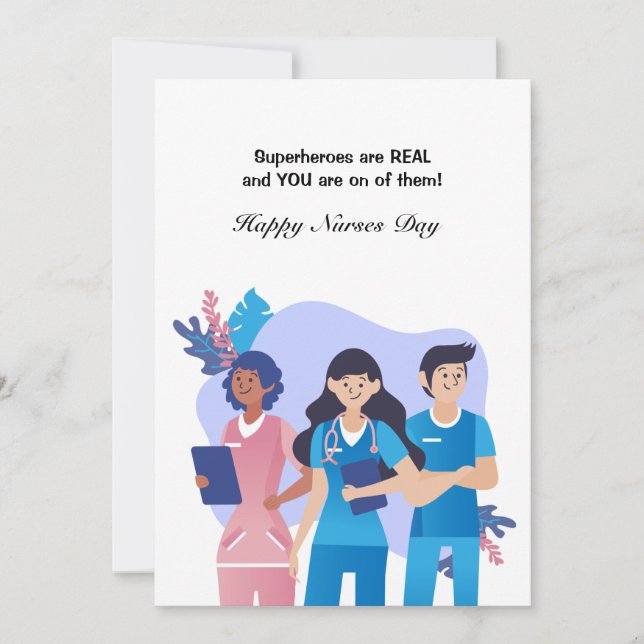 Superhero Nurses Day Greeting Card (Front)