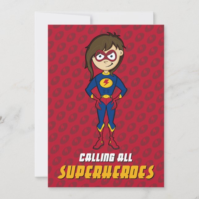 Superhero Party Invitation (Front)