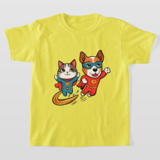 Superhero Pets Kids T-Shirt