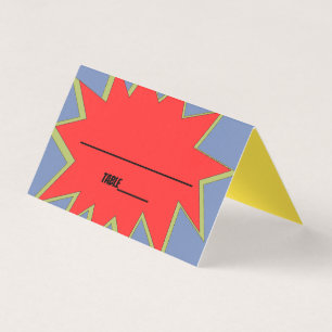 Superhero Place Cards