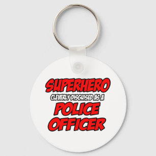 Superhero...Police Officer Key Ring