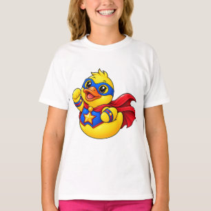 Superhero Rubber Duck Cartoon Hero T-Shirt