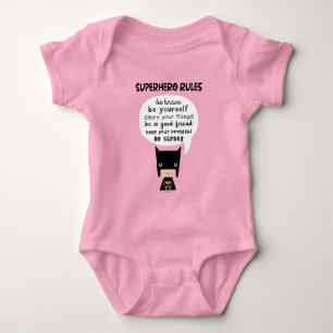 Superhero Rules Baby Bodysuit