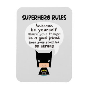 Superhero Rules Magnet