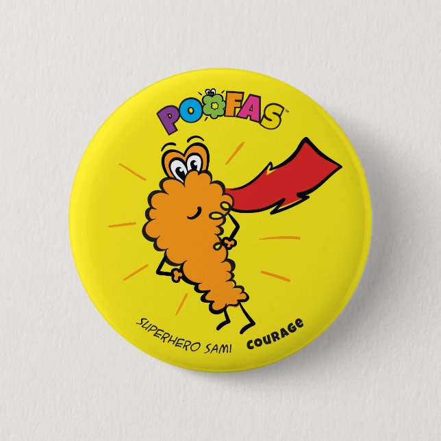 Superhero Sami Button (Front)