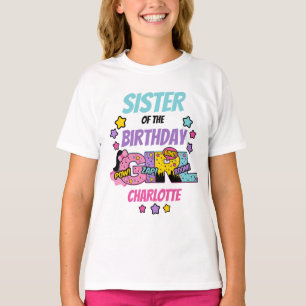 Superhero Sister of the Birthday Super Girl  T-Shirt