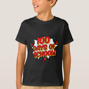 Superhero Style Happy 100th 100 Days of School  T-Shirt