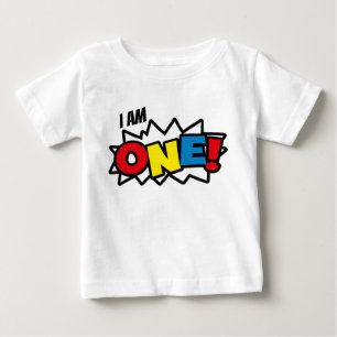 Superhero T-shirt, 1st Birthday Outfit Baby T-Shirt
