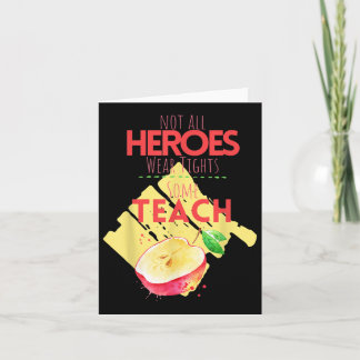 Superhero Teacher Back To School Teacher Appreciat Card