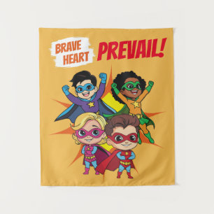 Superhero theme Customisable Motivational Tapestry