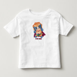 Superhero Triceratops Dinosaur Toddler T-Shirt
