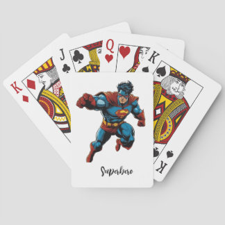 superhero tshirt playing cards