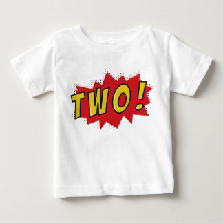 Superhero two years old party birthday boys baby T-Shirt