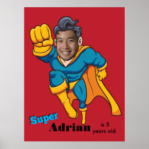 Superhero Unique Special Fun Children's Poster