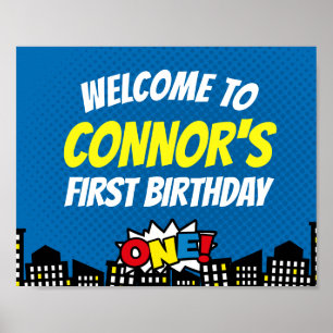 Superhero Welcome Sign