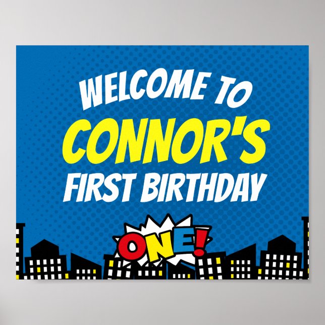 Superhero Welcome Sign (Front)