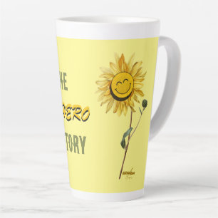 Superhero Yellow Latte Mug by Poet Adiela Akoo