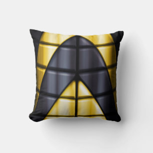 Superheroes - Black and Yellow Cushion