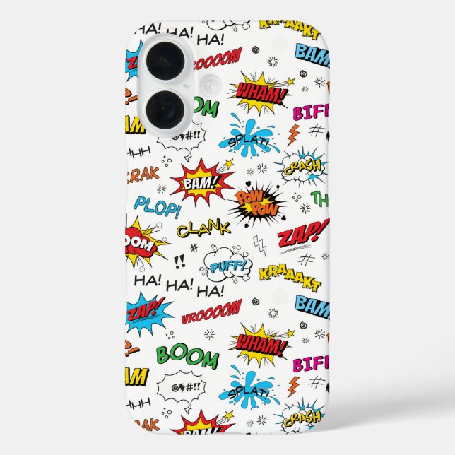 Superheroes Comics Pattern Case-Mate iPhone Case (Back)