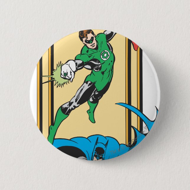 Superheroes In Action 6 Cm Round Badge (Front)