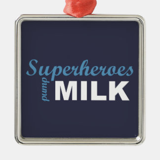 Superheroes pump milk white and blue metal tree decoration