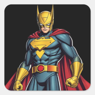 SuperHeroes  Square Sticker