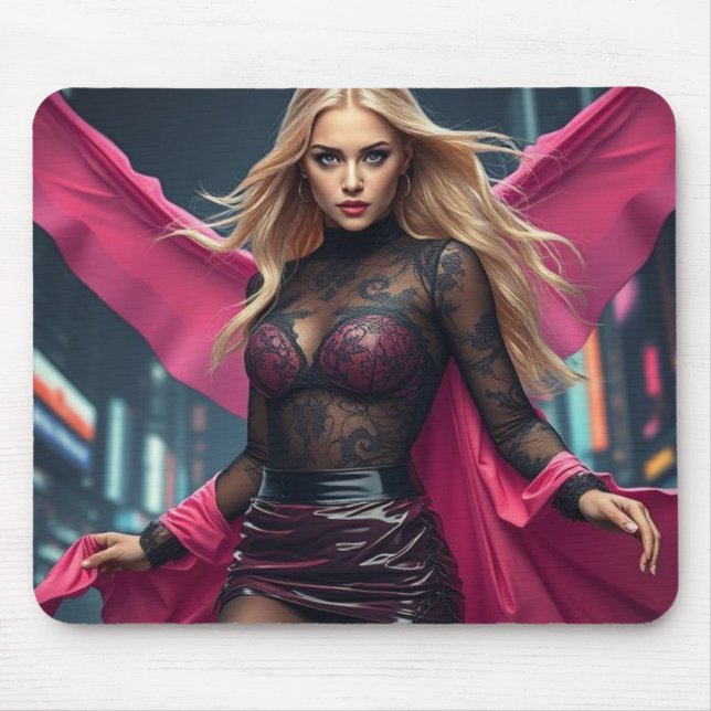superheroine mouse mat (Front)