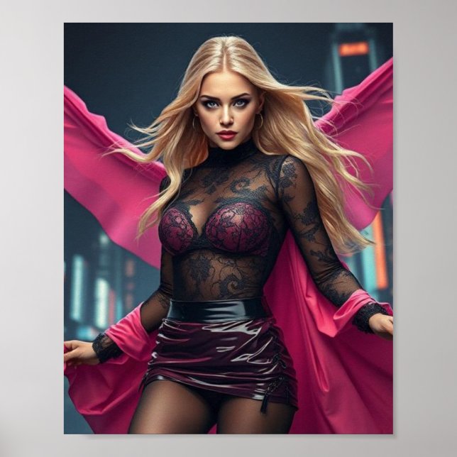 superheroine poster (Front)