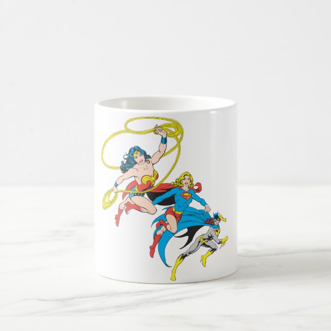 Superheroines Leap Coffee Mug (Center)