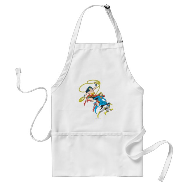 Superheroines Leap Standard Apron (Front)