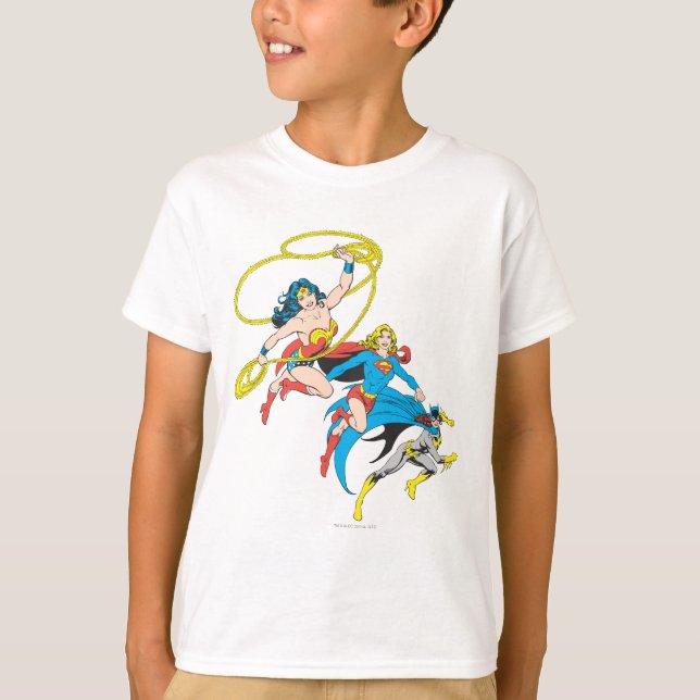 Superheroines Leap T-Shirt (Front)