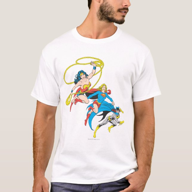 Superheroines Leap T-Shirt (Front)
