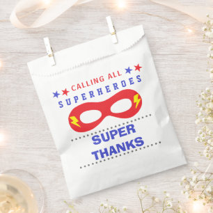 Superheros Party Super thank you Favour Bags