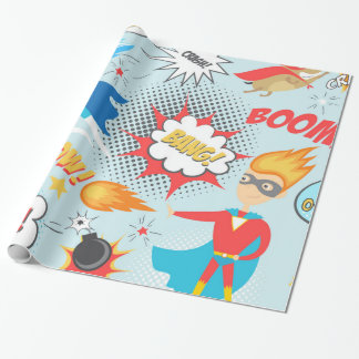 Superheros Wrapping Paper