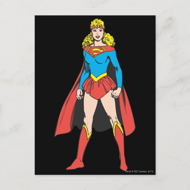 Superigirl Stands Postcard (Front)