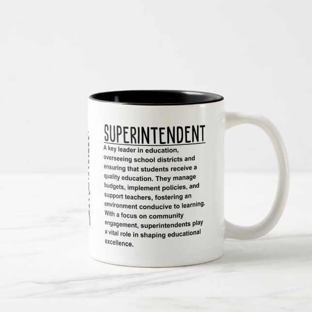 Superintendent Two-Tone Coffee Mug (Right)