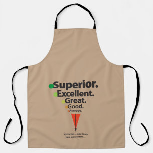 Superior, Excellent, Great Spots Apron